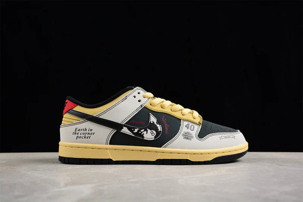 Stussy X Nike SB Dunk Low Beige Black Shoes