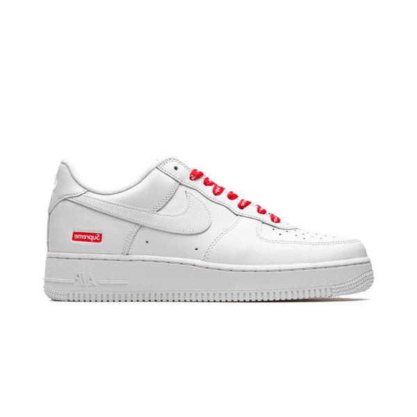Supreme X Nike Air Force 1 Cream Shoes