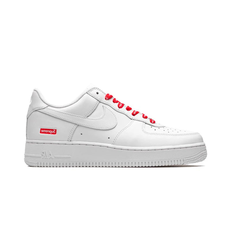 Supreme X Nike Air Force 1 Cream Shoes