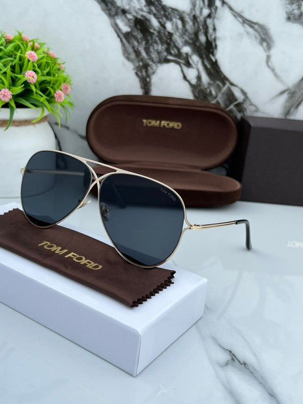 Tom Ford Aviator Gold Black Sunglasses