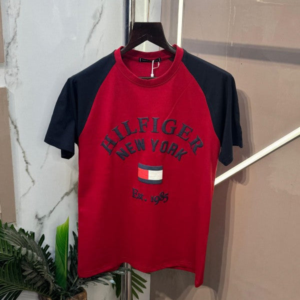 Tommy Hilfiger Imported Heavy GSM Fabric Front Printed Very Premium Round Neck T-Shirt Shirt
