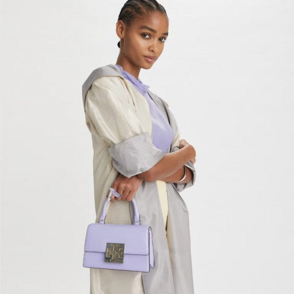 Tory Burch Spazzolato Mini Top-handle Bag (Mirage)
