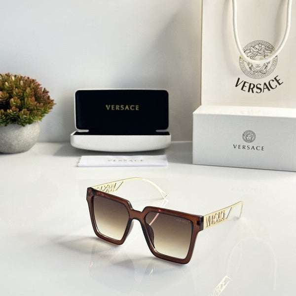 Versace 082 Gold Brown Sunglasses
