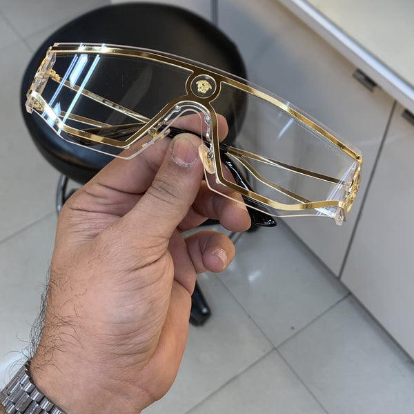 Versace 8037 Gold Plano Sunglasses