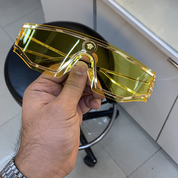 Versace 8037 Gold Yellow Sunglasses