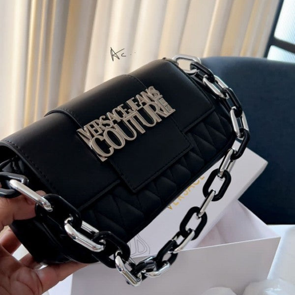 Versace Jeans Couture Baguette Bag With OG Box & Sling Belt