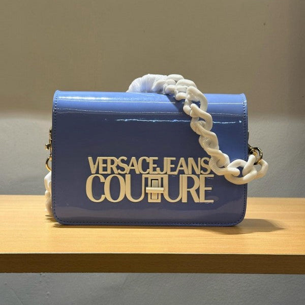 Versace Jeans Couture Structure Sling Bag With OG Box & Dust Bag (AV630 Blue)