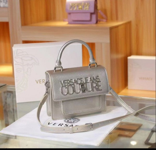 Versace Jeans Couture Top Handle Bag With OG Ribbon Box & Dust Bag (Signature)