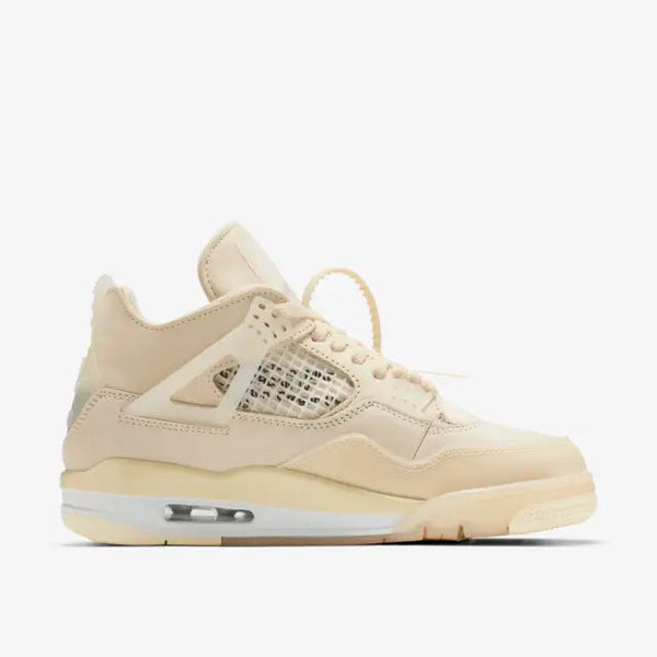 WMNS Nike Air Jordan 4 Retro Off White Sail Shoes