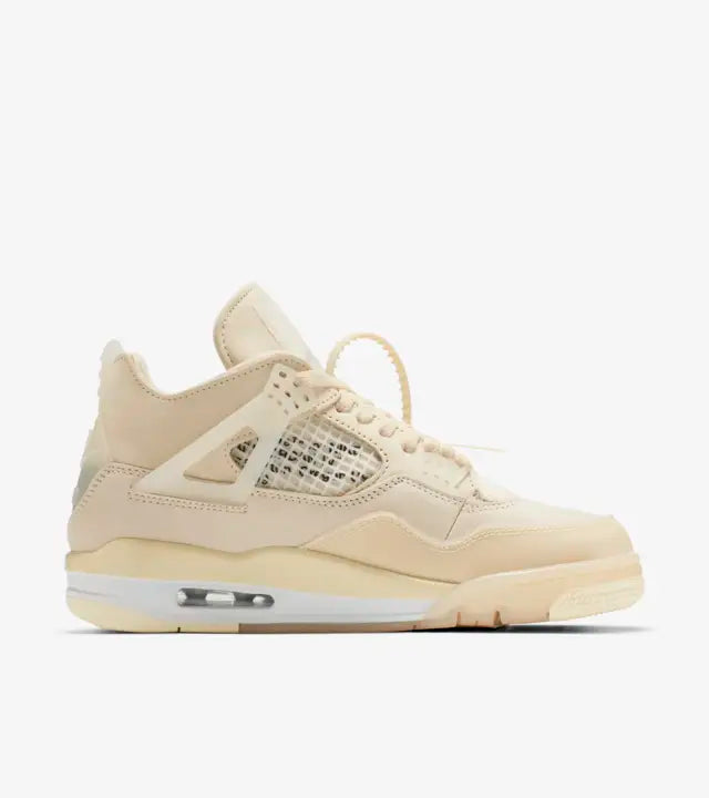 WMNS Nike Air Jordan 4 Retro Off White Sail Shoes
